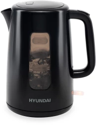 Чайник электрический Hyundai HYK-P2501 2.5л. 2200Вт черный корпус: пластик