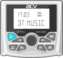 Автомагнитола ACV MARINE AMR-602SW 4x50Вт v5.0 USB 2.0 AUX 3" 3 RDS (43453)