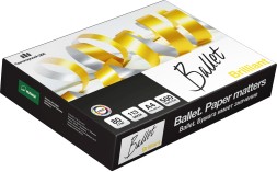 Бумага Ballet Brilliant A+ A4 марка A+/80г/м2/500л./белый CIE168% матовое для лазерной печати