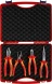 Набор инструментов Knipex KN-002015 4 предмета диэлектр.покр. (жесткий кейс)