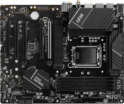 Материнская плата MSI PRO B760-P WIFI DDR4 Soc-1700 Intel B760 4xDDR4 ATX AC`97 8ch(7.1) 2.5Gg+HDMI+DP