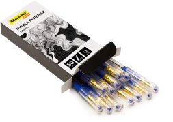 Ручка гелев. Silwerhof Daily Urgent d=0.7мм черн. черн. кор.карт. сменный стержень линия 0.5мм резин. манжета