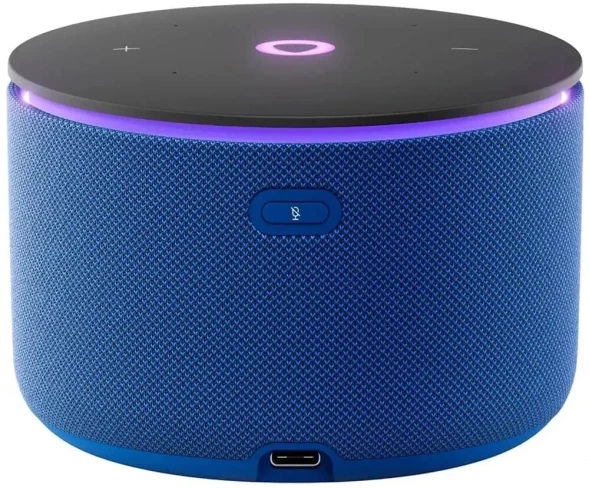 Умная колонка Yandex Станция Мини 3 Про Алиса синий 18W 1.0 BT/Wi-Fi (YNDX-00059BLU)