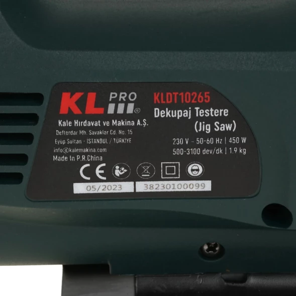 Лобзик Klpro KLDT10265 450Вт 3100ходов/мин от электросети