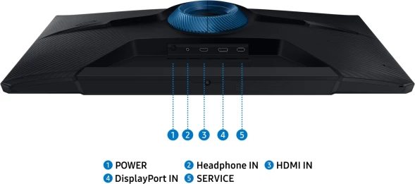 Монитор Samsung 32&amp;quot; Odyssey G3 S32DG300EI черный VA LED 16:9 HDMI матовая HAS Piv 250cd 178гр/178гр 1920x1080 180Hz FreeSync DP FHD 5.6кг