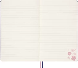 Блокнот Moleskine LIMITED EDITION SAKURA LESU08QP060 Large 130х210мм обложка текстиль 176стр. линейка синий 2025