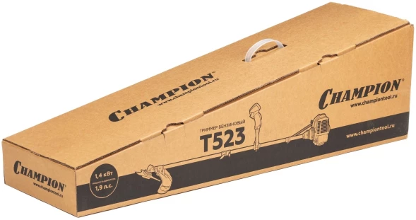 Триммер бензиновый Champion T523 1400Вт 1.9л.с. разбор.штан. реж.эл.:леска/нож