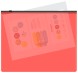Папка на молнии ZIP Бюрократ -BPM5APINKBL A5 полипропилен 0.15мм коралловый цвет молнии черный