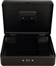 Ящик для денег без номинала Cactus CS-DCB-004 с кодовым замком 90x300x240 графитовый сталь 1.76кг