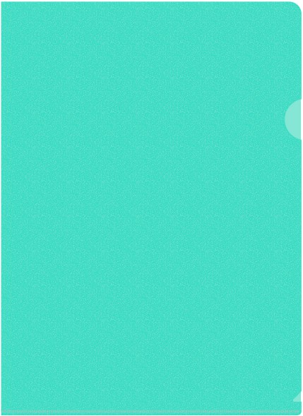 Папка-уголок Бюрократ Pastel -EPAST/GRN A4 пластик 0.18мм мятный