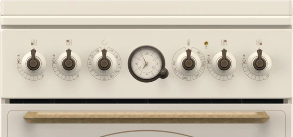 Плита Комбинированная Gorenje GKS5B70CLI бежевый (металлическая крышка) реш.чугун