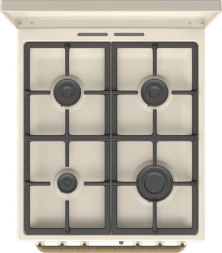 Плита Комбинированная Gorenje GKS5B70CLI бежевый (металлическая крышка) реш.чугун