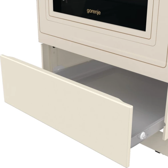 Плита Комбинированная Gorenje GKS5B70CLI бежевый (металлическая крышка) реш.чугун