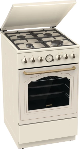 Плита Комбинированная Gorenje GKS5B70CLI бежевый (металлическая крышка) реш.чугун