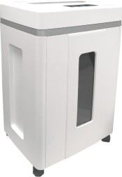 Шредер Office Kit S200TSCD 0,8x1 белый (секр.P-7) фрагменты 6лист. 25лтр. скобы пл.карты CD