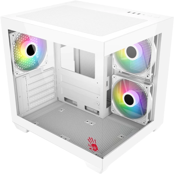 Корпус Bloody CC-121 белый без БП mATX 7x120mm 1xUSB2.0 1xUSB3.0 audio