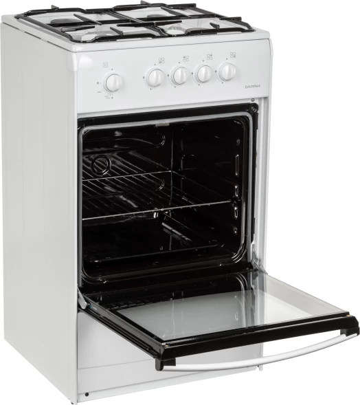 Плита Газовая Darina S GM 441 001 W белый/черный (без крышки) реш.сталь