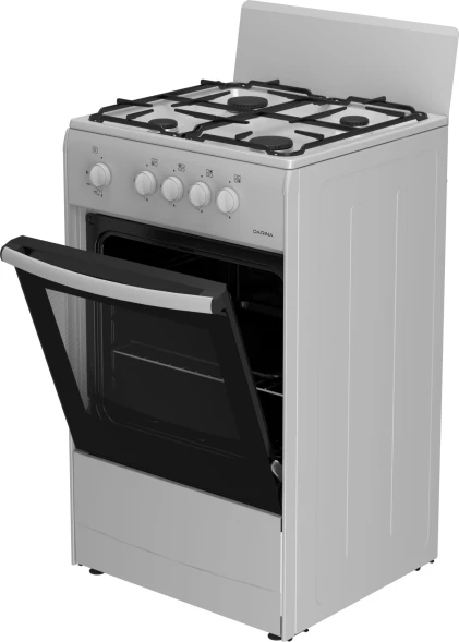 Плита Газовая Darina S GM 441 001 W белый/черный (без крышки) реш.сталь