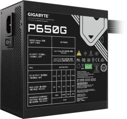 Блок питания Gigabyte ATX 650W GP-P650G 80+ gold (20+4pin) APFC 120mm fan 6xSATA RTL
