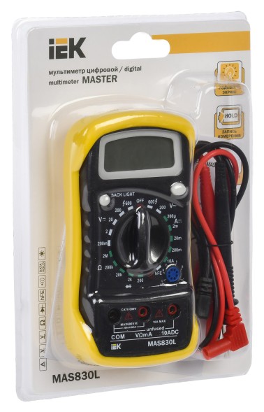 Мультиметр IEK Master MAS830L