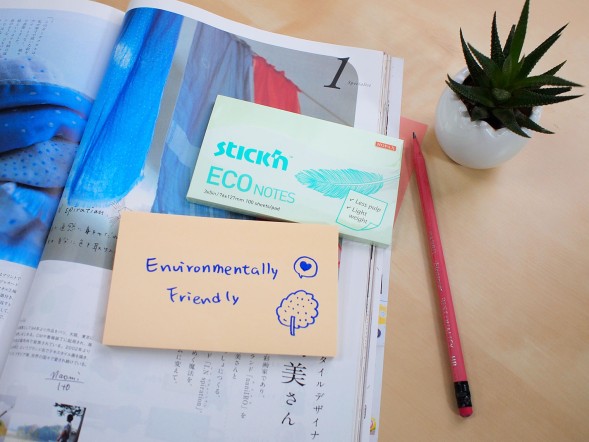 Блок самоклеящийся бумажный Stick`n ECO 21747 76x76мм 100лист. 60г/м2 пастель голубой