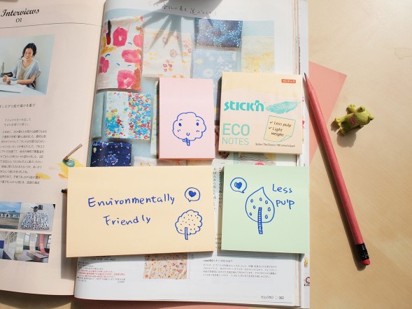 Блок самоклеящийся бумажный Stick`n ECO 21747 76x76мм 100лист. 60г/м2 пастель голубой