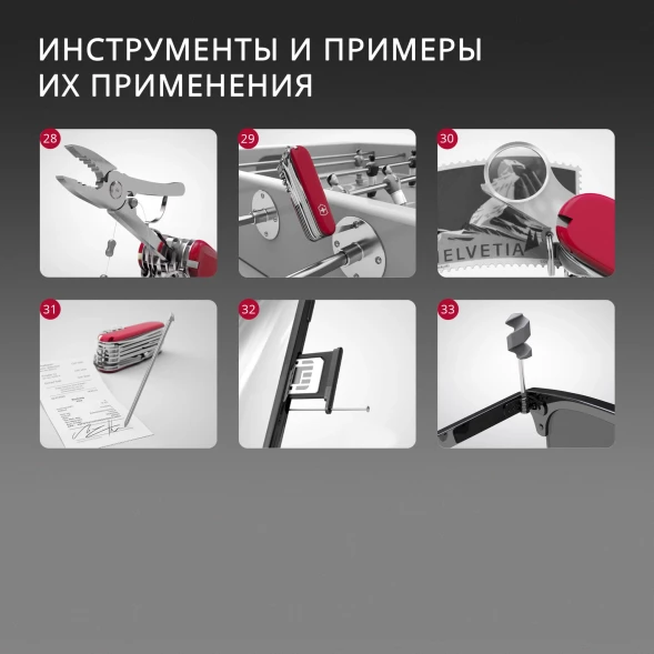 Нож перочинный Victorinox Climber (1.3703.T) 91мм 14функц. красный полупрозрачный карт.коробка