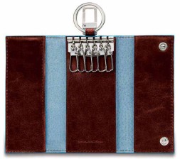 Ключница Piquadro Blue Square PC1397B2/MO коричневый натур.кожа