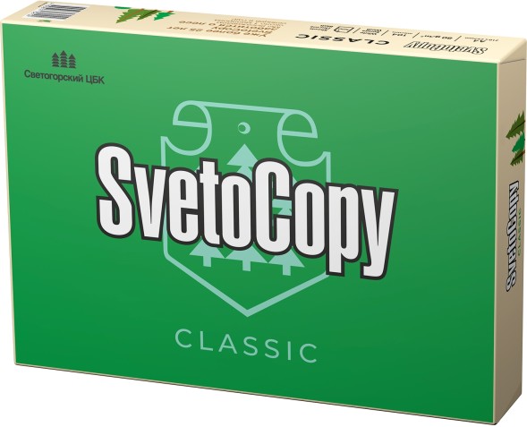 Бумага Svetocopy Classic C A4 марка C/80г/м2/белый/500л. CIE146% матовое/матовое общего назначения(офисная)