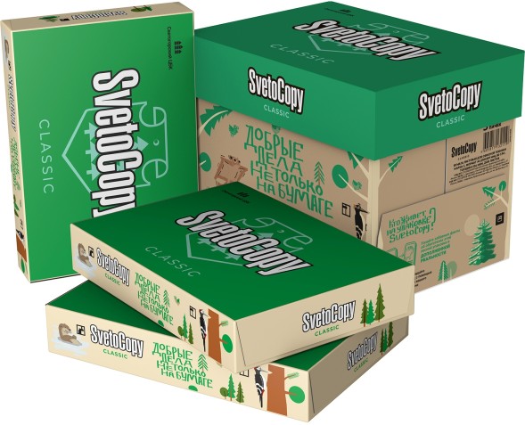 Бумага Svetocopy Classic C A4 марка C/80г/м2/белый/500л. CIE146% матовое/матовое общего назначения(офисная)