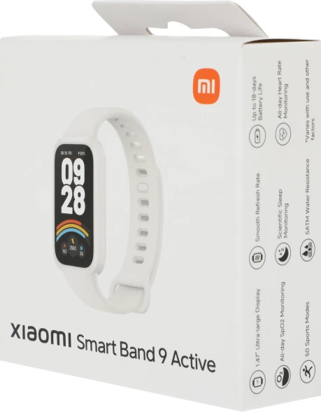 Фитнес-трекер Xiaomi Smart Band 9 Active TFT корп.:бежевый рем.:бежевый (BHR9441GL)