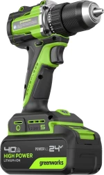 Дрель-шуруповерт Greenworks DD560 аккум. патрон:быстрозажимной (3708407CUB)
