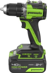 Дрель-шуруповерт Greenworks DD560 аккум. патрон:быстрозажимной (3708407CUB)