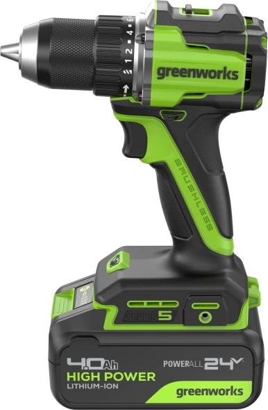 Дрель-шуруповерт Greenworks DD560 аккум. патрон:быстрозажимной (3708407CUB)