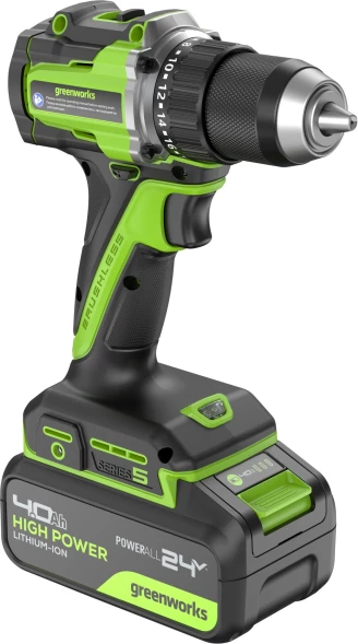 Дрель-шуруповерт Greenworks DD560 аккум. патрон:быстрозажимной (3708407CUB)