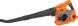 Воздуходувка-пылесос Carver СBV 01BL40-240 400Вт пит.:от аккум. оранжевый/черный