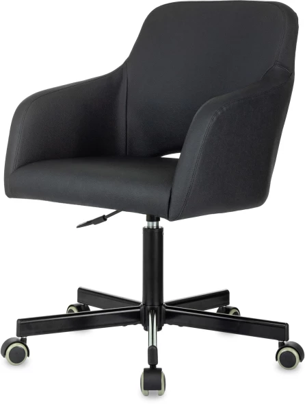 Кресло Бюрократ CH-380M черный эко.кожа крестов. металл