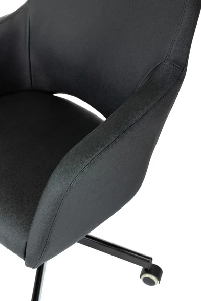 Кресло Бюрократ CH-380M черный эко.кожа крестов. металл