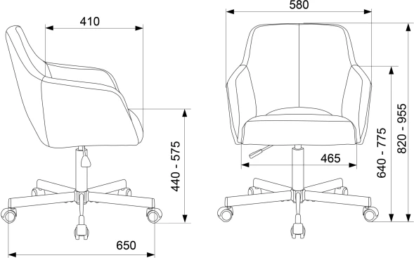 Кресло Бюрократ CH-380M черный эко.кожа крестов. металл