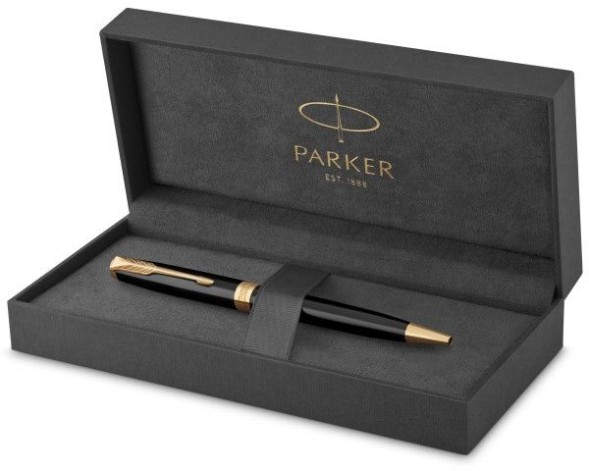 Ручка шариков. Parker Sonnet Core K530 (CW1931497) LaqBlack GT M черн. черн. подар.кор.