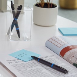 Ручка шариков. Parker IM Vibrant Rings K315 (CW2172941) Marine Blue PVD M син. черн. подар.кор.