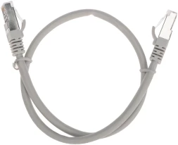 Патч-корд Rexant 02-0390-05 S/FTP RJ-45 вил.-вилка RJ-45 кат.6A 0.5м серый LSZH