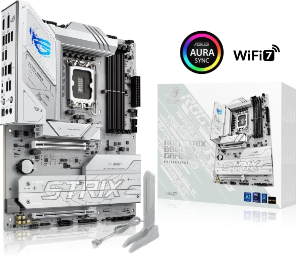 Материнская плата Asus ROG STRIX B860-A GAMING WIFI Soc-1851 Intel B860 4xDDR5 ATX AC`97 8ch(7.1) 2.5Gg RAID+HDMI+DP