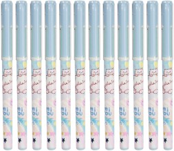 Набор ручек гелев. Deli MiYou (EG15-BL-P) ассорти син. черн. кор.карт. (12шт)