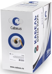 Кабель информационный Cabeus UTP-4P-Cat.5e-SOLID-LSZH кат.5E U/UTP 4 пары LSZH внутренний 305м оранжевый