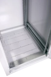 Шкаф серверный ЦМО (ШТК-Э-42.8.10-44АА) напольный 42U 800x1000мм пер.дв.перфор. задн.дв.перфор. 2 бок.пан. направл.под закл.гайки 710кг серый 915мм 114кг 180град. 1987мм IP20 сталь