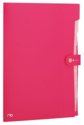 Папка-портфель Deli Rio EB40102 8 отдел. A4 полипропилен 0.6мм ассорти