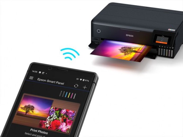 МФУ струйный Epson L8180 (C11CJ21403/21402/21504) A3 Duplex Net WiFi черный