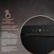 Вытяжка встраиваемая Weissgauff Aura 1200 Remote черный управление: сенсорное (1 мотор)