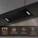 Вытяжка встраиваемая Weissgauff Aura 1200 Remote черный управление: сенсорное (1 мотор)